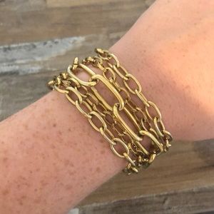 Gold Chain Link Bracelet